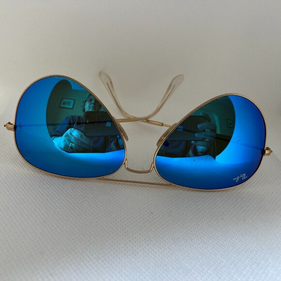 Ray-Ban RB3025 Matte Gold Aviator 112/17 - 810-LR-07 - Picture 3 of 12